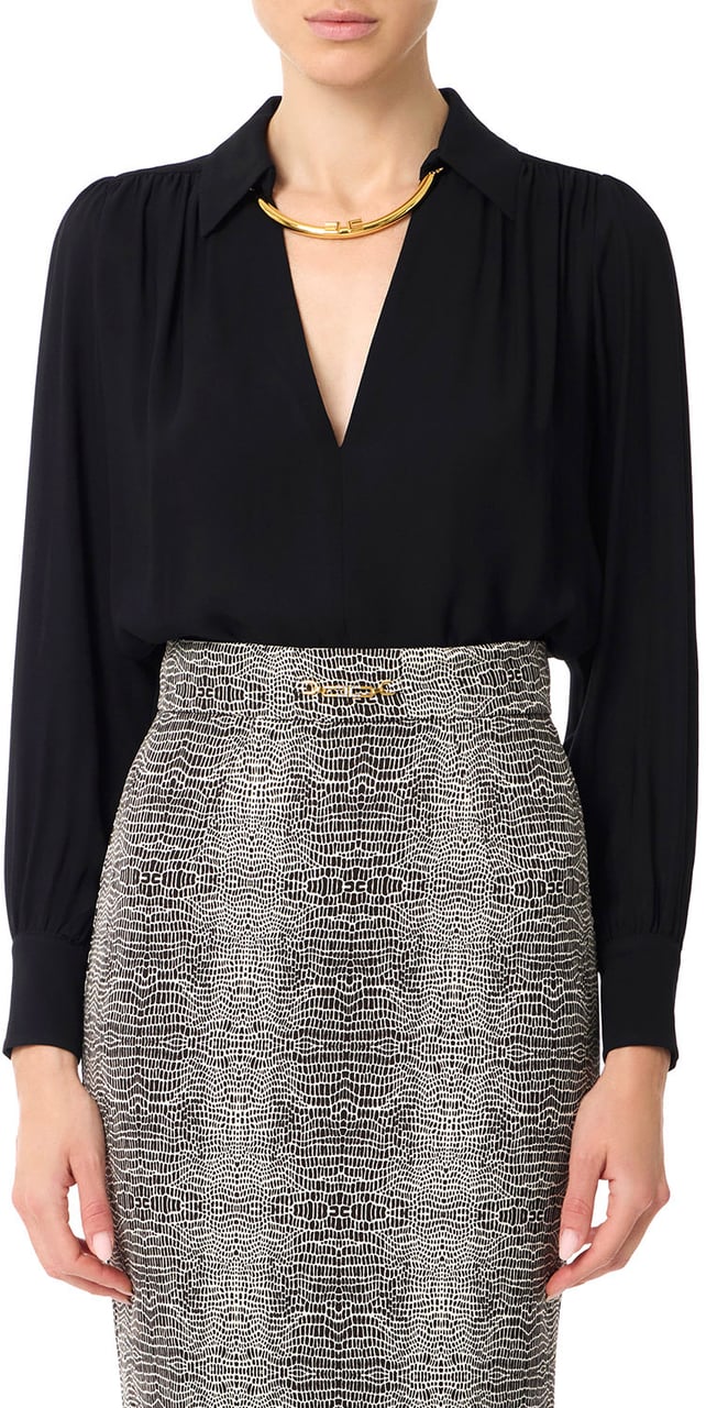 Elisabetta Franchi Shirts Black Zwart
