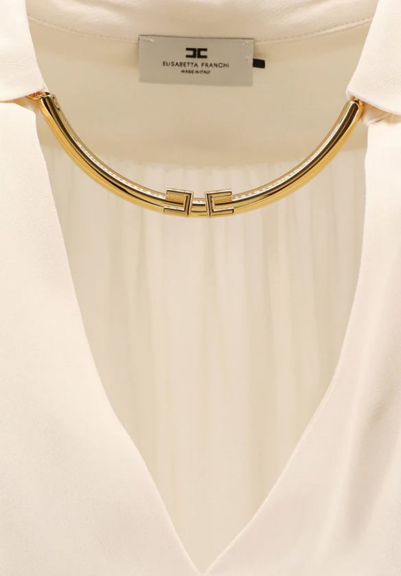Elisabetta Franchi Shirts Latte Bruin