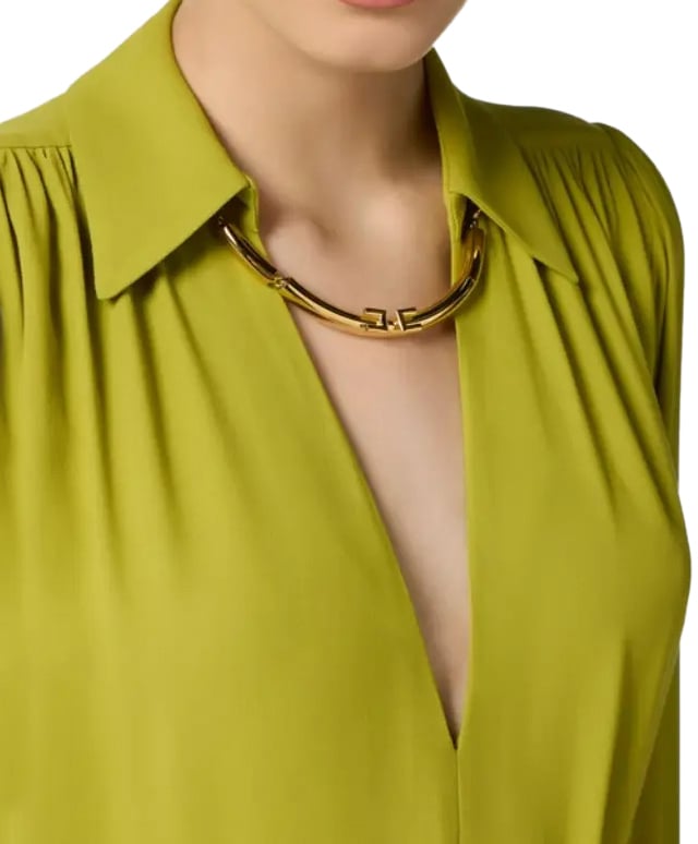 Elisabetta Franchi Shirts Green Groen
