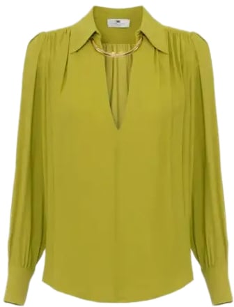 Elisabetta Franchi Shirts Green Groen