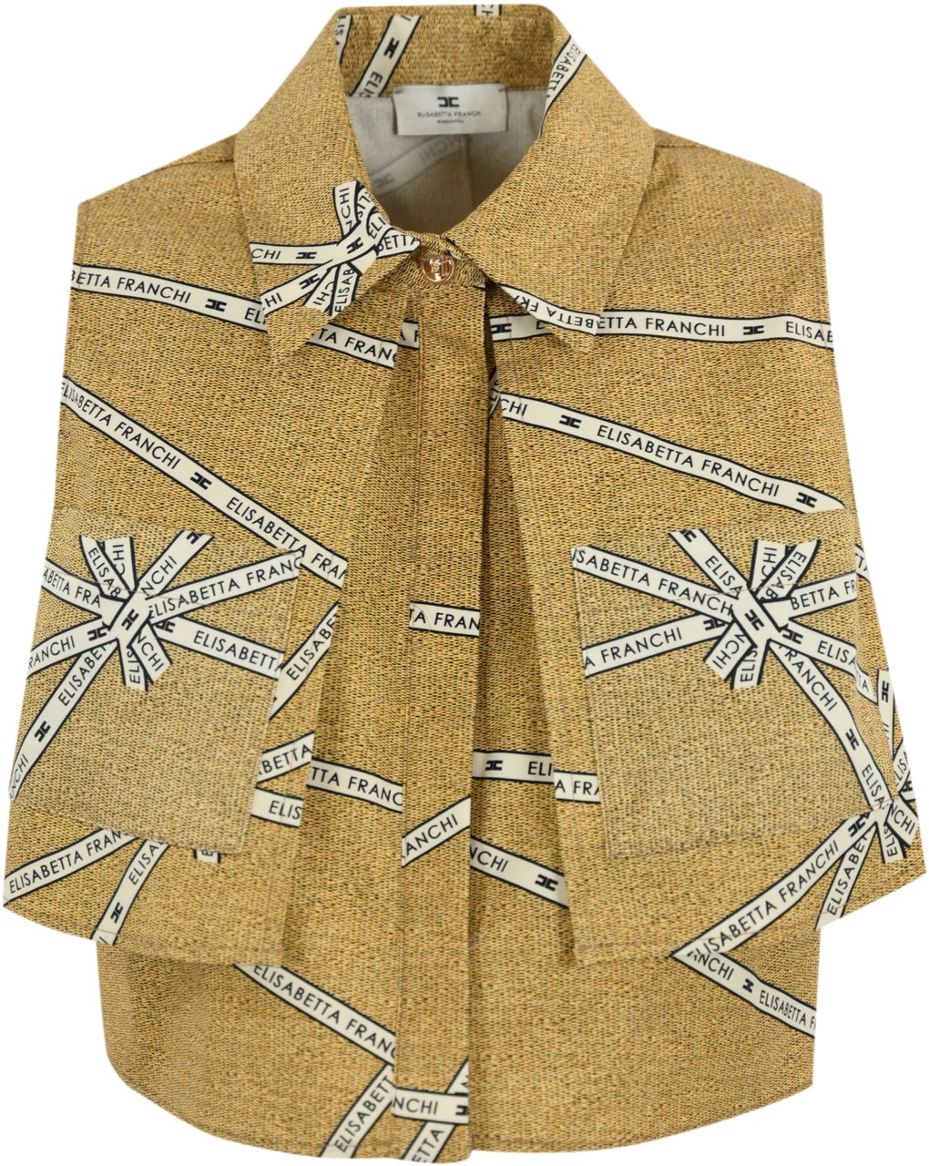 Elisabetta Franchi Shirts Pagliaburro Beige