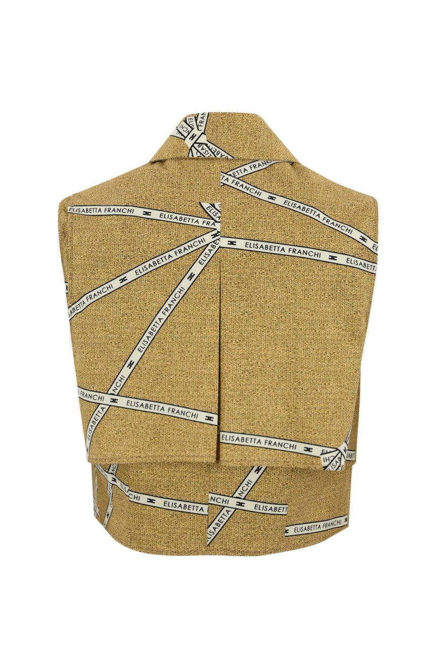 Elisabetta Franchi Shirts Pagliaburro Beige