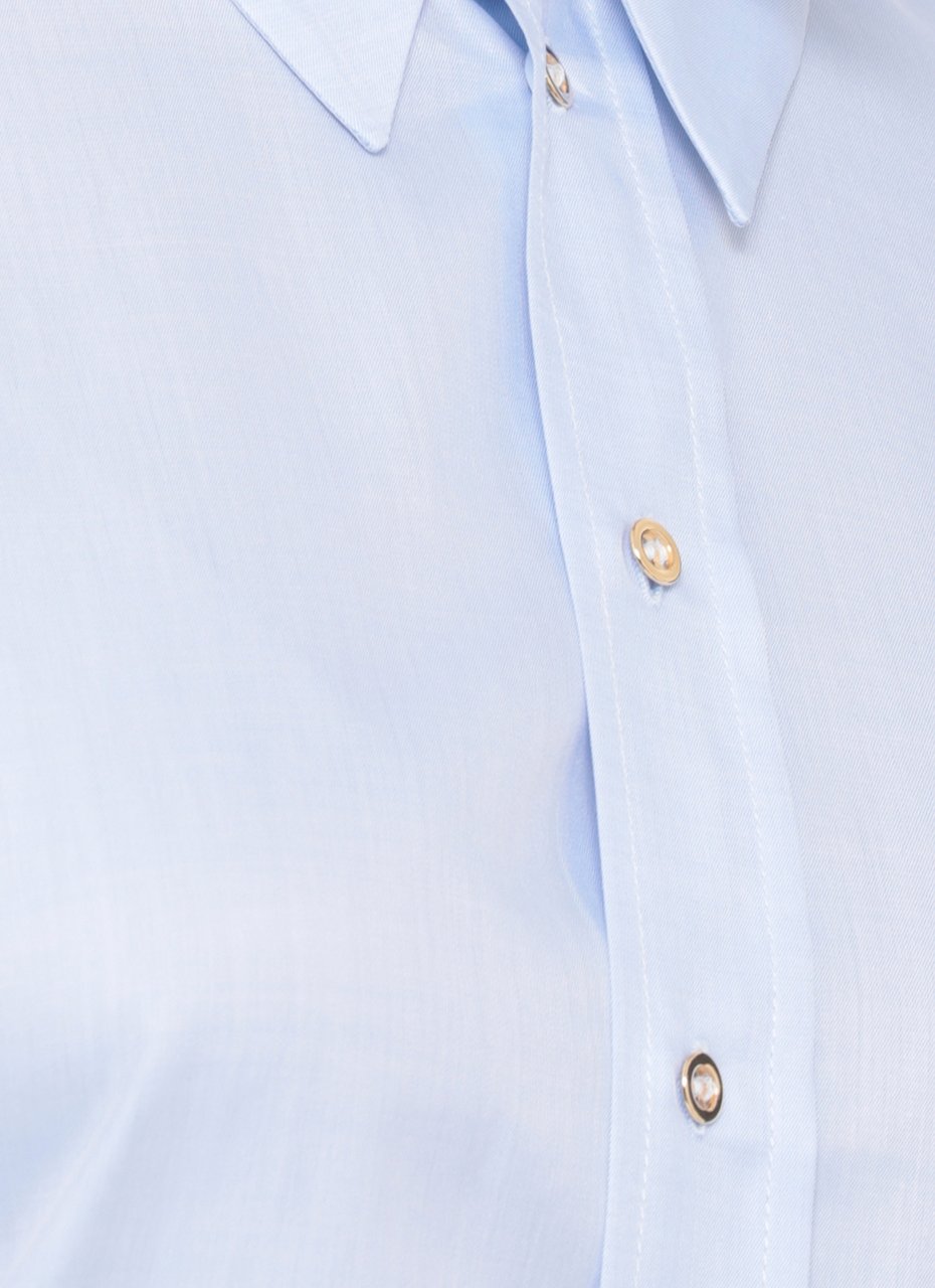 Elisabetta Franchi Shirts Light Blue Lichtblauw