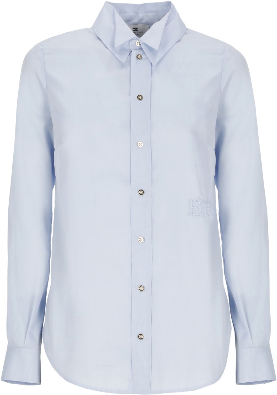 Elisabetta Franchi Shirts Light Blue Blauw