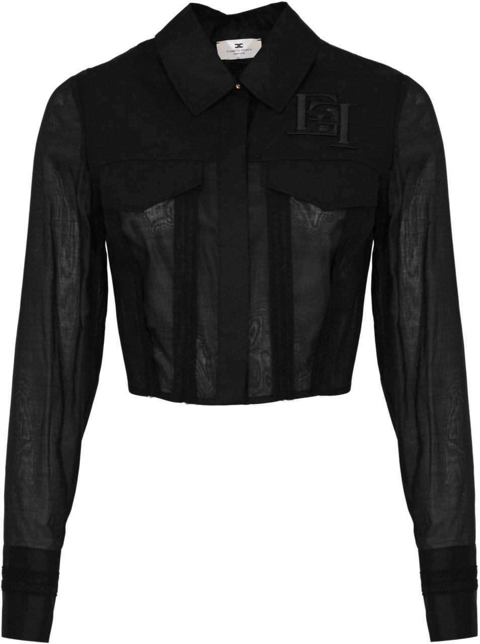 Elisabetta Franchi Shirts Black Zwart