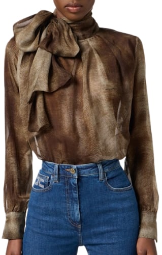 Elisabetta Franchi Shirts Brown Bruin