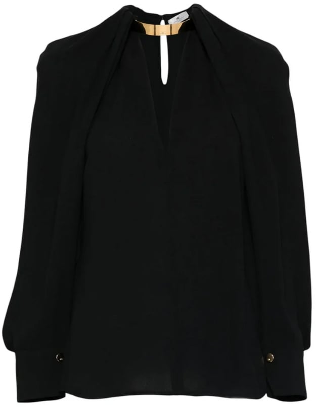 Elisabetta Franchi Shirts Black Zwart
