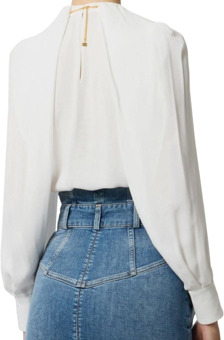Elisabetta Franchi Shirts Ivory Wit