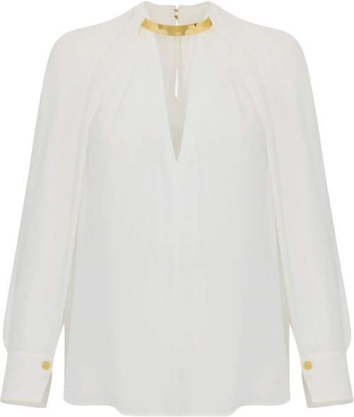 Elisabetta Franchi Shirts Ivory Wit