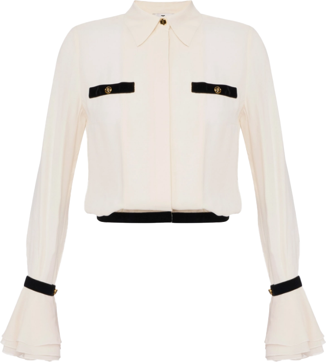 Elisabetta Franchi Shirts Lattenero Zwart