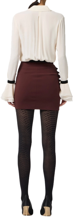 Elisabetta Franchi Shirts Lattenero Zwart