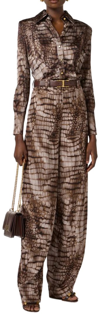 Elisabetta Franchi Shirts Brown Bruin