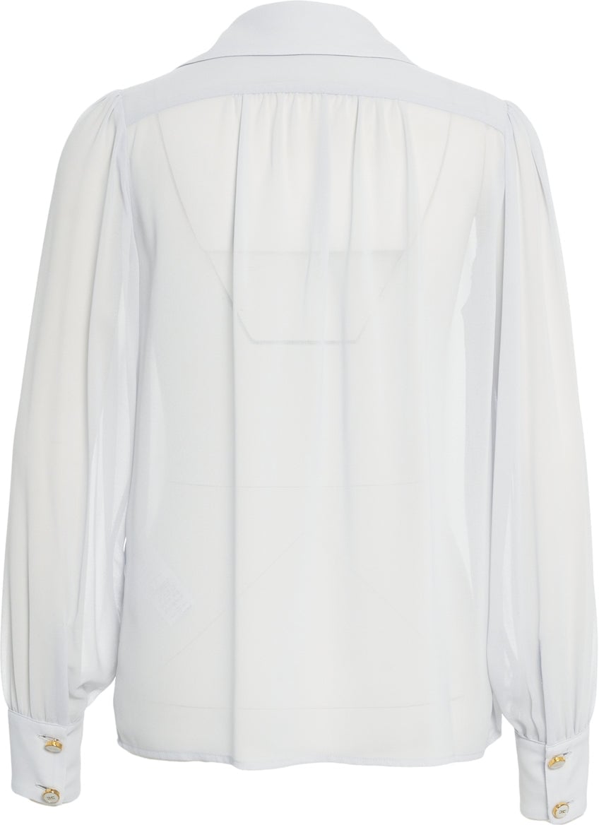 Elisabetta Franchi Blouse with chain detail Blauw