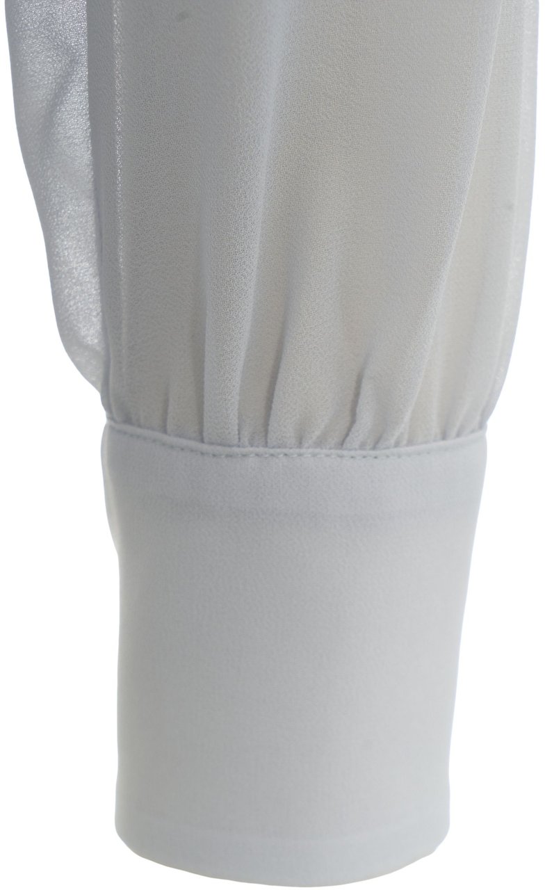 Elisabetta Franchi Blusa con dettaglio catena Blauw