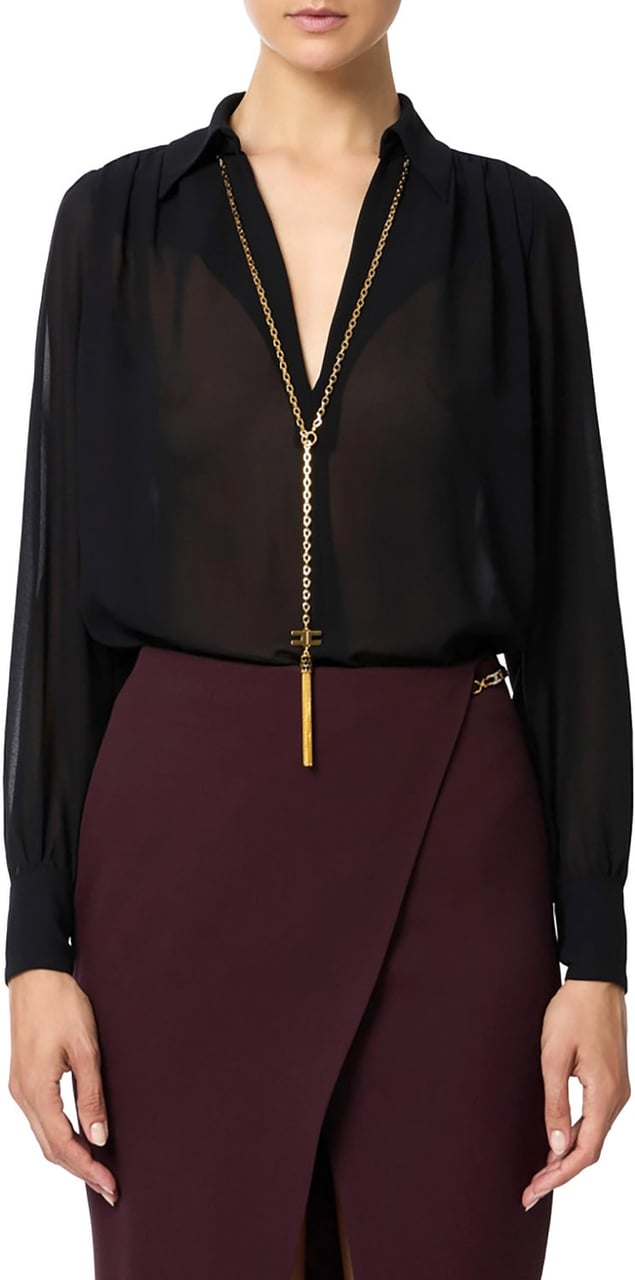 Elisabetta Franchi Shirts Black Zwart