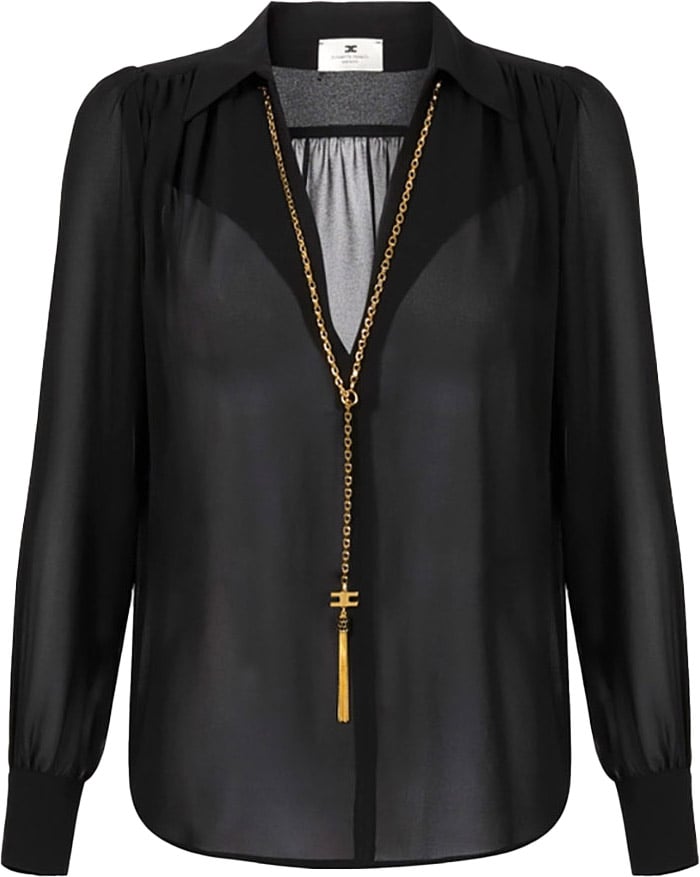 Elisabetta Franchi Shirts Black Zwart