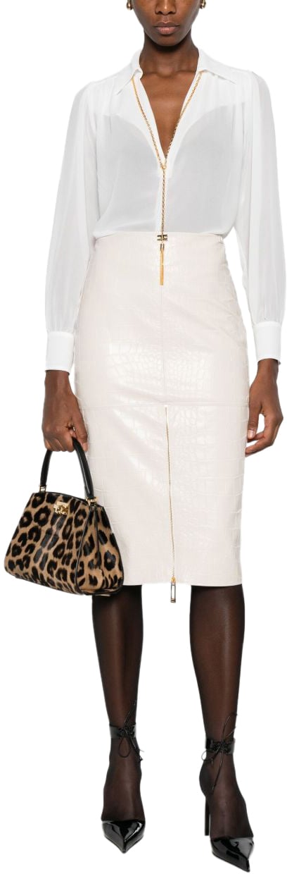 Elisabetta Franchi Shirts Ivory Wit