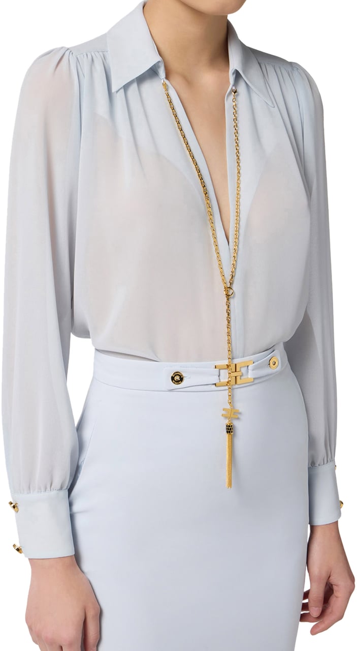 Elisabetta Franchi Shirts Starlight Zilver