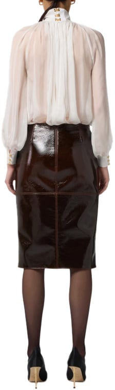 Elisabetta Franchi Shirts Ivory Wit