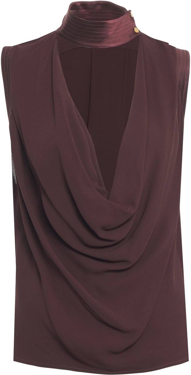 Elisabetta Franchi Top with cowl neck Bruin