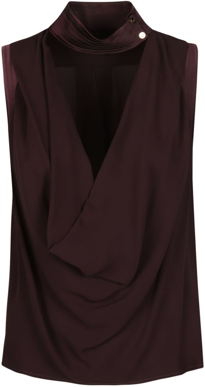 Elisabetta Franchi Sleeveless Top Brown Bruin