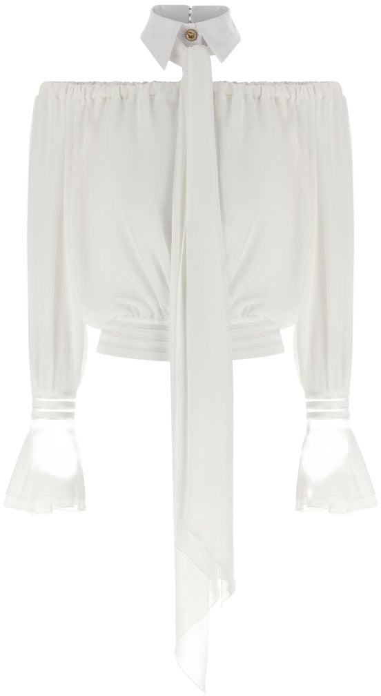 Elisabetta Franchi Shirts Ivory Wit