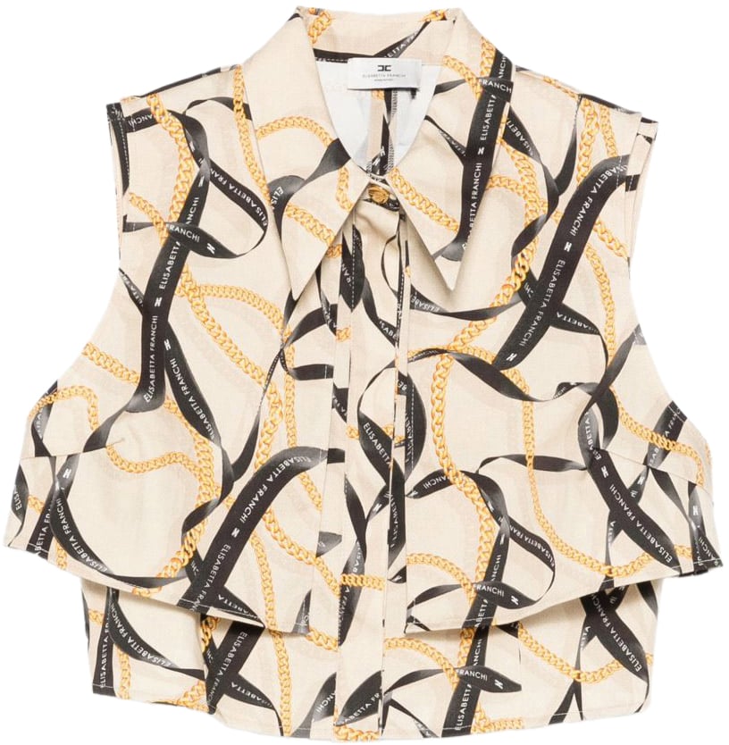 Elisabetta Franchi Shirts Beige Beige