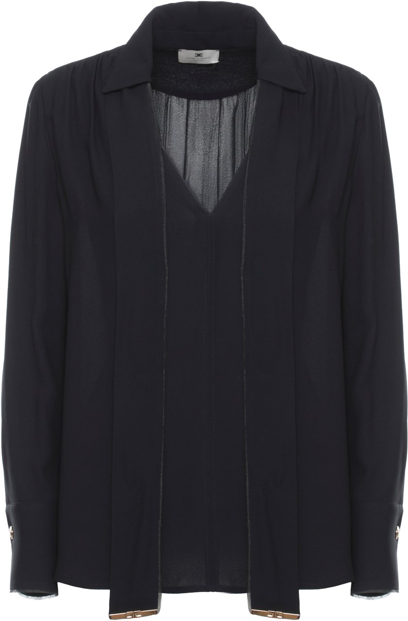 Elisabetta Franchi Shirts Black Zwart