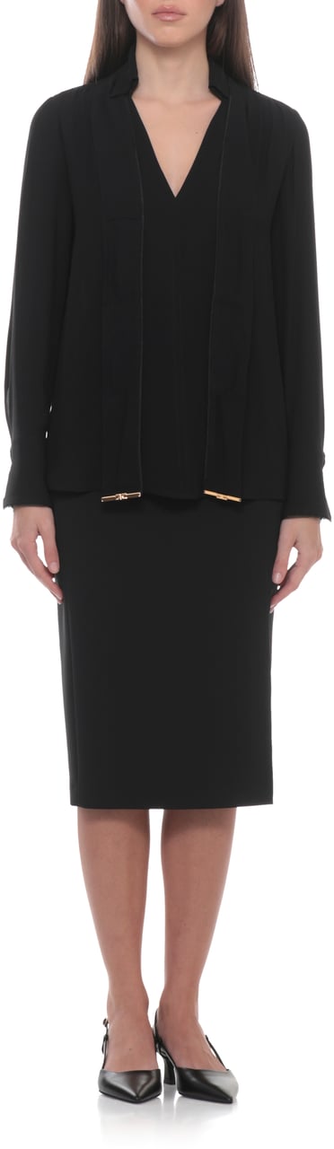 Elisabetta Franchi Shirts Black Zwart
