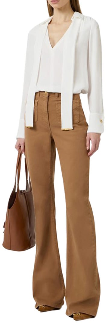 Elisabetta Franchi Shirts Cyan Cyaan