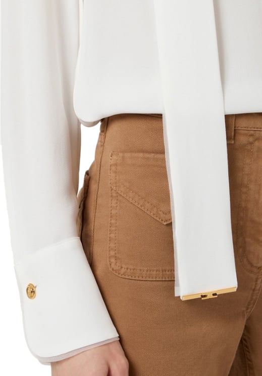 Elisabetta Franchi Shirts Ivory Wit