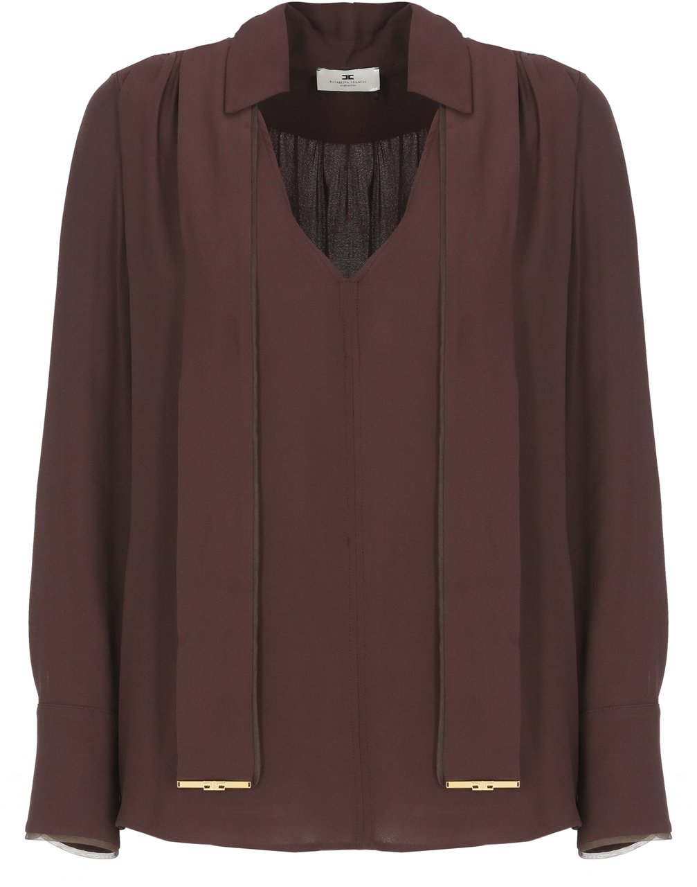 Elisabetta Franchi Shirts Brown Bruin
