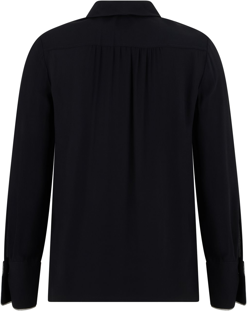 Elisabetta Franchi Blouse in viscose with decorative details Zwart