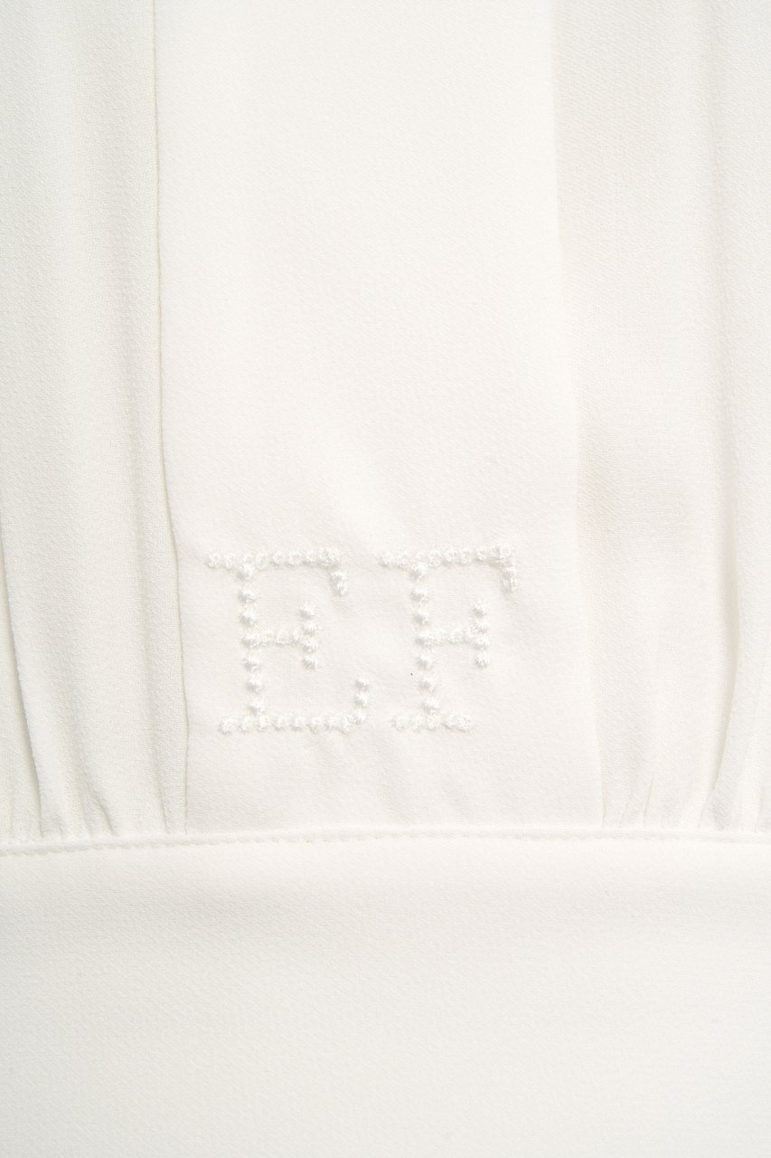Elisabetta Franchi Blouse with logo detail Wit