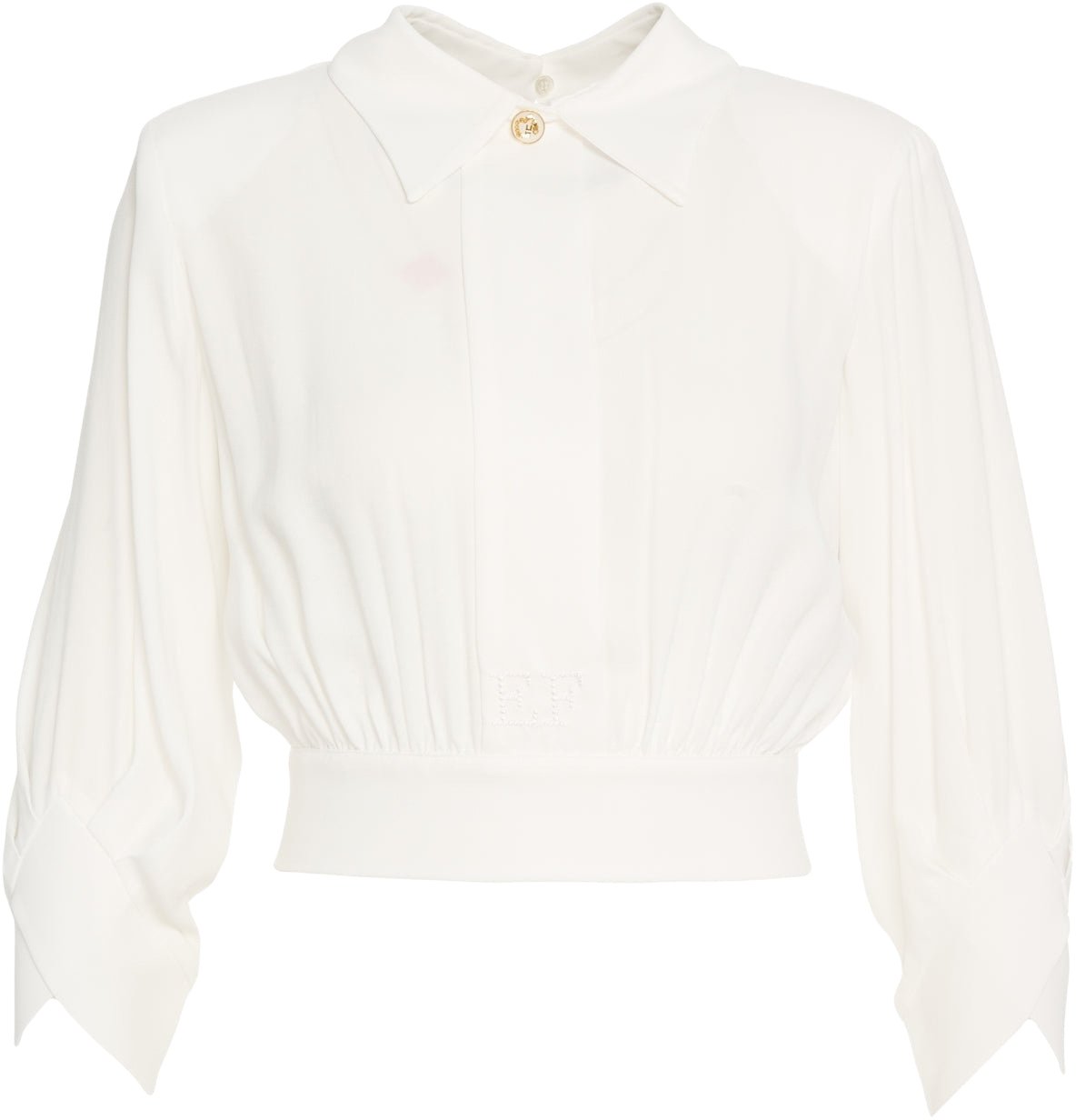 Elisabetta Franchi Blouse with logo detail Wit