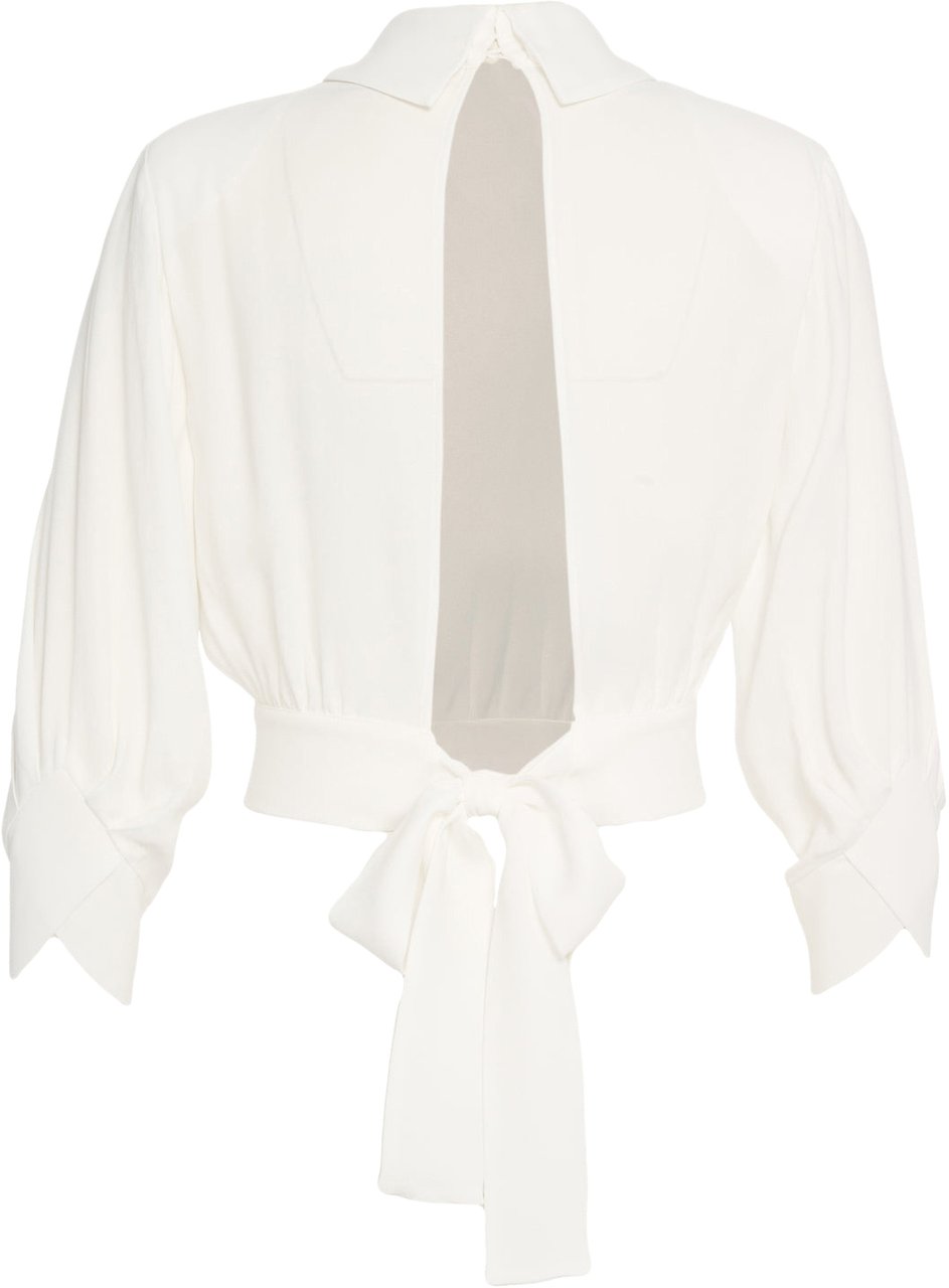 Elisabetta Franchi Blouse with logo detail Wit