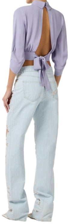 Elisabetta Franchi Shirts Lilac Paars