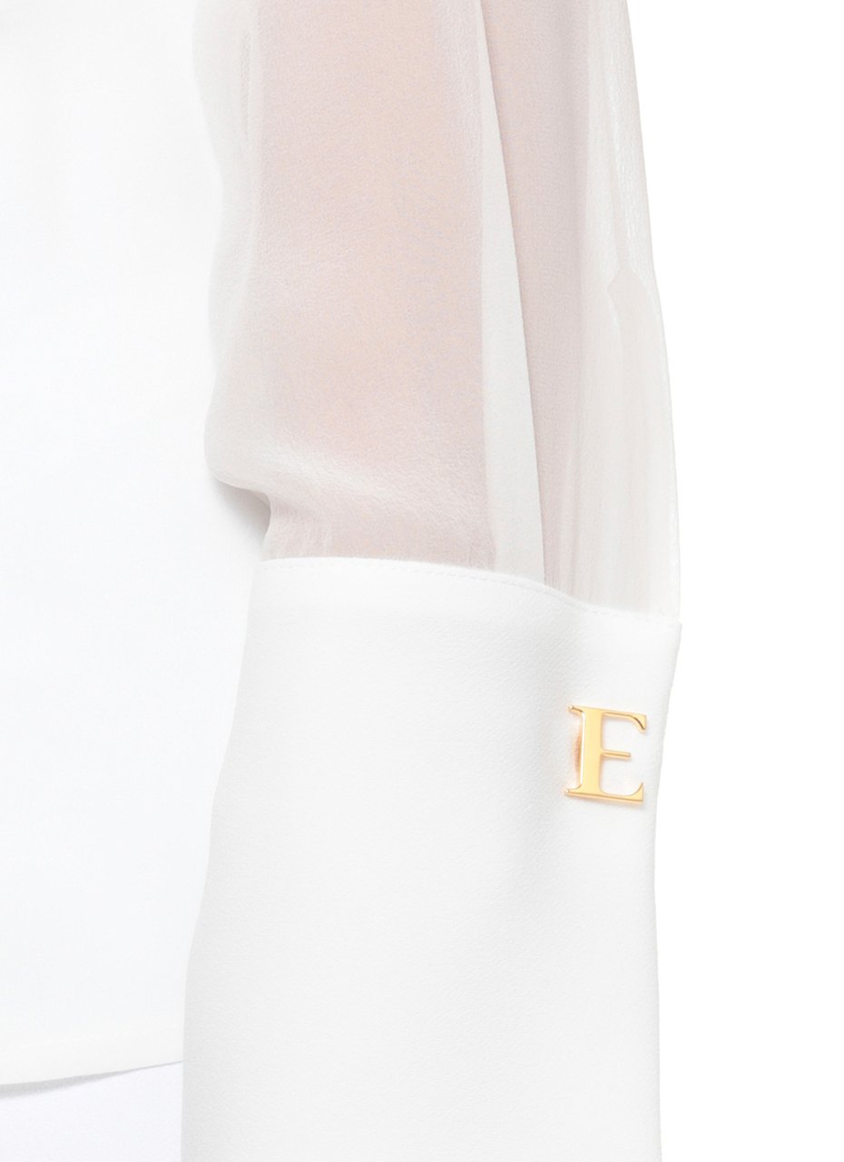 Elisabetta Franchi Shirts Ivory Wit