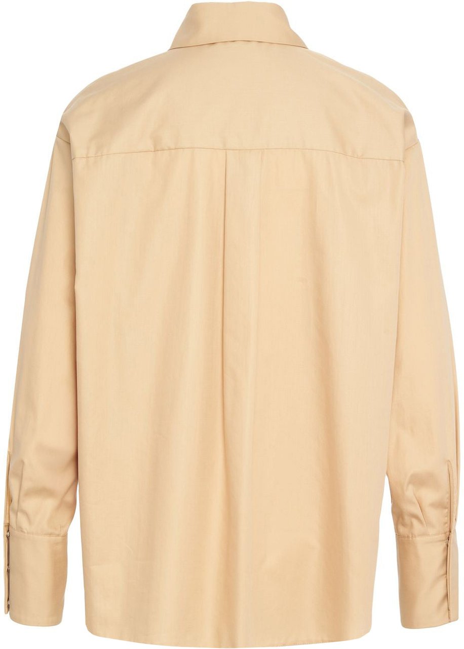 Elisabetta Franchi Shirt with tie detail Beige