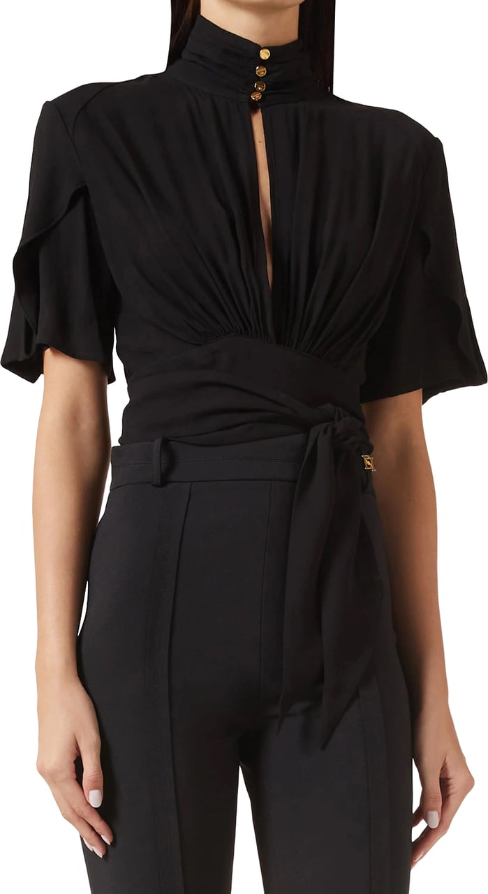 Elisabetta Franchi Shirts Nero Zwart