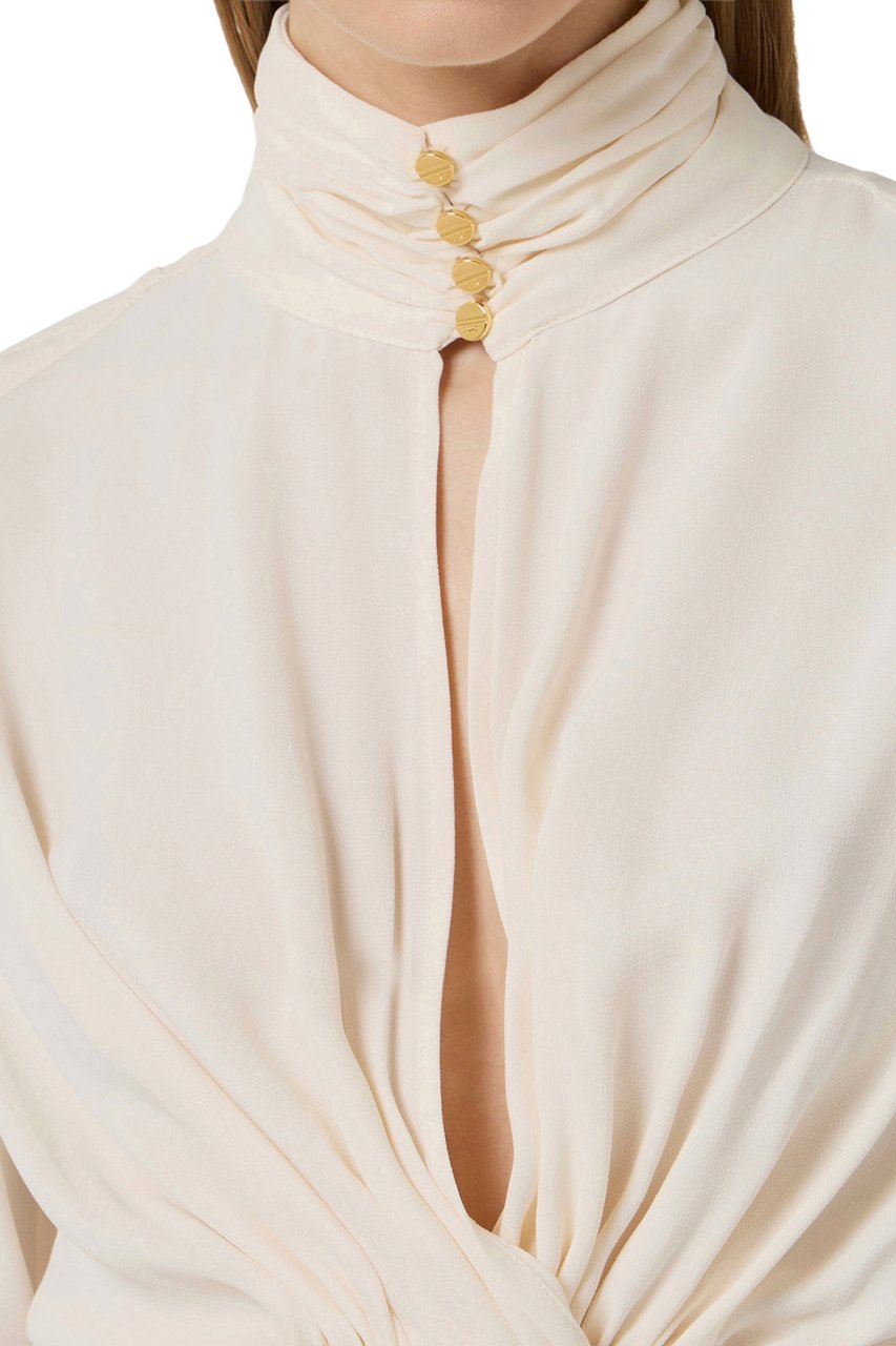 Elisabetta Franchi Shirts Burro Beige