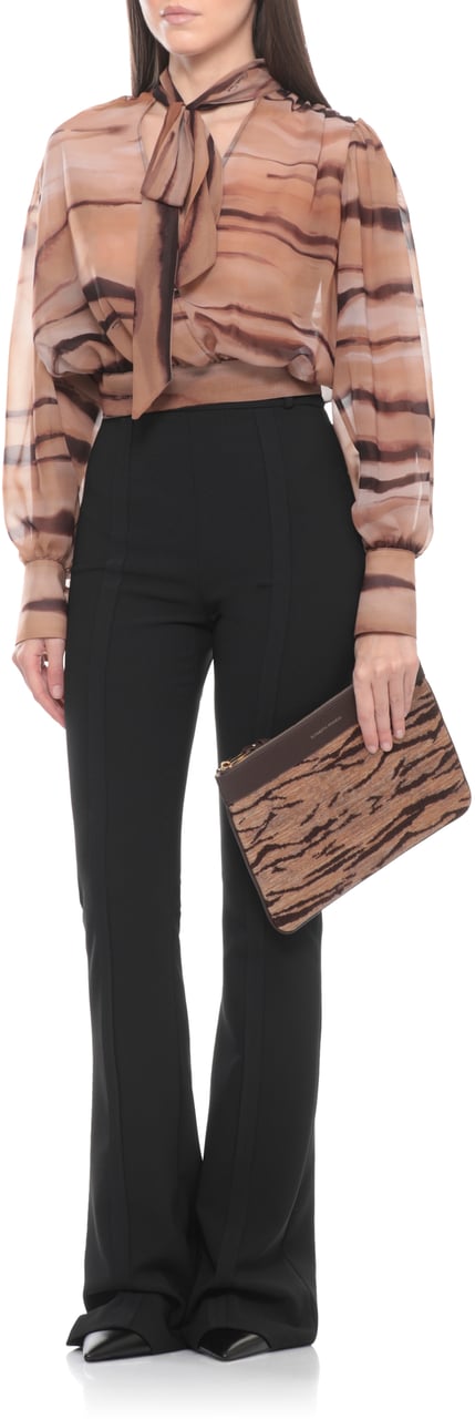 Elisabetta Franchi Shirts Marrone Beige