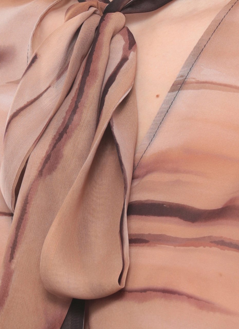 Elisabetta Franchi Shirts Marrone Beige