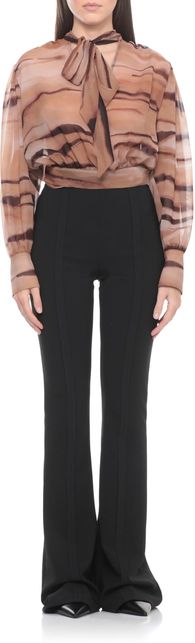 Elisabetta Franchi Shirts Marrone Beige