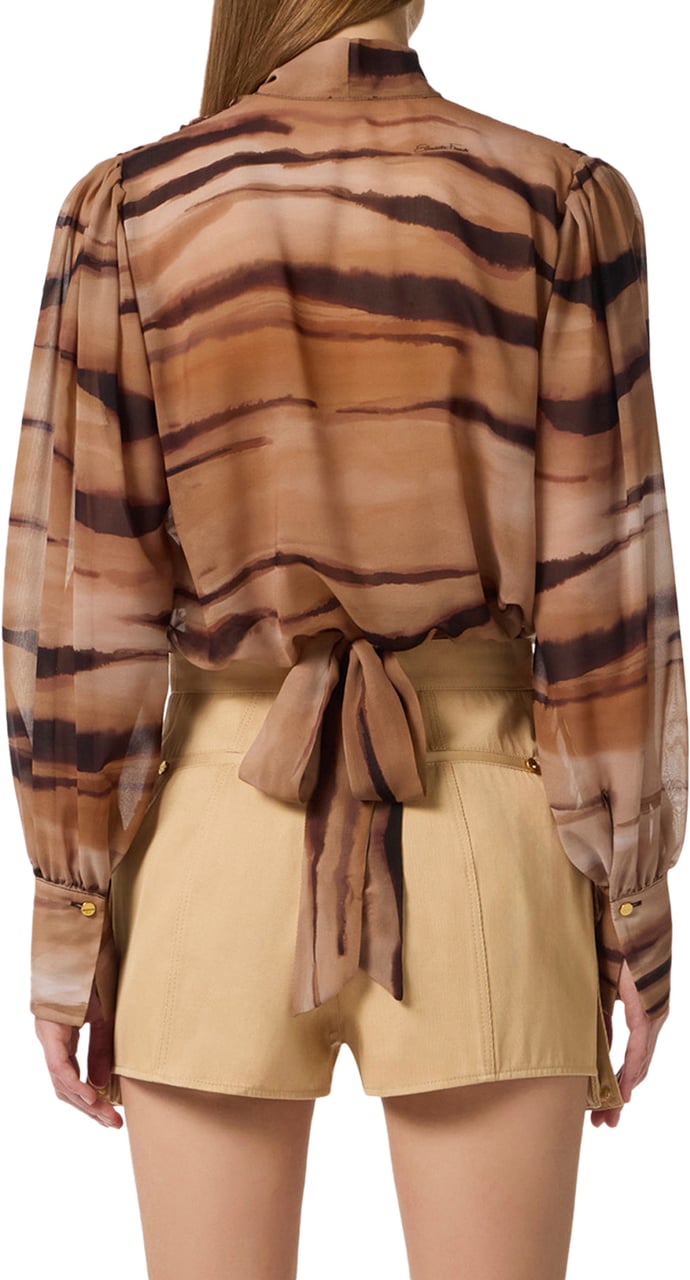 Elisabetta Franchi Shirts Camel Beige
