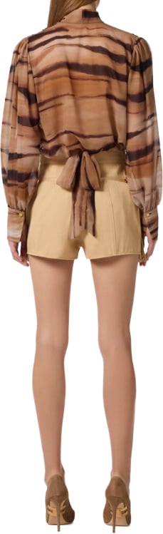 Elisabetta Franchi Shirts Camel Beige