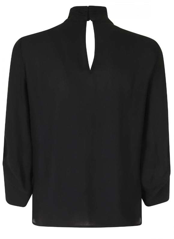 Elisabetta Franchi Shirts Nero/Burro Zwart