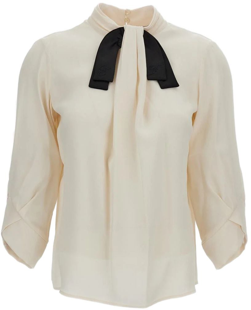 Elisabetta Franchi Shirts Burro/Nero Wit