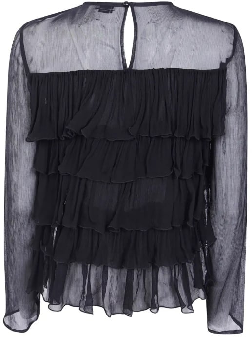 Elisabetta Franchi Shirts Nero Zwart