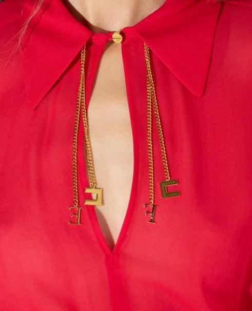Elisabetta Franchi Shirts Rosso Rood